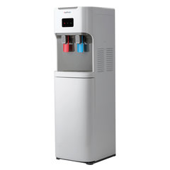 Кулер для воды HOTFROST V115АЕ, напольный, НАГРЕВ/<wbr/>ОХЛАЖДЕНИЕ ЭЛЕКТРОННОЕ, бутыль снизу, 2 крана, серый, 120211506