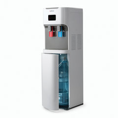 Кулер для воды HOTFROST V115АЕ, напольный, НАГРЕВ/<wbr/>ОХЛАЖДЕНИЕ ЭЛЕКТРОННОЕ, бутыль снизу, 2 крана, серый, 120211506