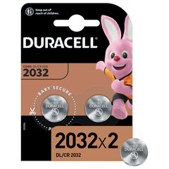 Батарейки литиевые DURACELL Lithium ОРИГИНАЛ CR2032 &laquo;таблетки, дисковые, кнопочные&raquo; КОМПЛЕКТ 2 шт.