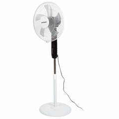 Вентилятор напольный, 3 режима, пульт ДУ, SONNEN TF-45W-40-520, d=40 см, 45 Вт, белый, 454788