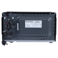 Микроволновая печь BRASSON (БРАССОН) MW2390D-6BL, 23 л, 900 Вт, сенсорное управление, дисплей, таймер, 6 АВТОПРОГРАММ, черная, 454980