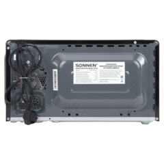 Микроволновая печь SONNEN MW2070BL-6MB, 20 л, 700 Вт, таймер, механическое управление, ручка, черная, 454983