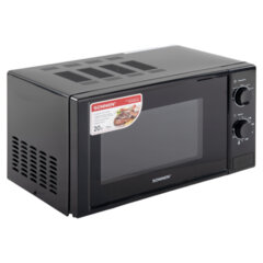 Микроволновая печь SONNEN MW2070BL-6M, 20 л, 700 Вт, таймер, механическое управление, кнопка, черная, 454984