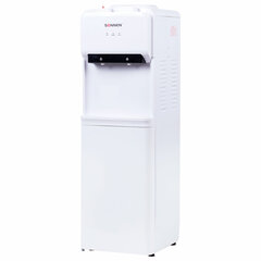 Кулер для воды SONNEN FE-02, напольный, НАГРЕВ/<wbr/>ОХЛАЖДЕНИЕ ЭЛЕКТРОННОЕ, 2 крана, белый, 454996