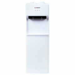 Кулер для воды SONNEN FE-02, напольный, НАГРЕВ/<wbr/>ОХЛАЖДЕНИЕ ЭЛЕКТРОННОЕ, 2 крана, белый, 454996
