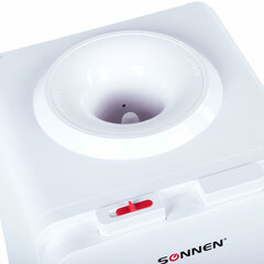 Кулер для воды SONNEN FE-02, напольный, НАГРЕВ/<wbr/>ОХЛАЖДЕНИЕ ЭЛЕКТРОННОЕ, 2 крана, белый, 454996