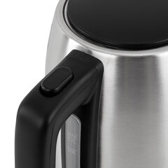 Чайник BRASSON (БРАССОН) KT-040, 1,7 л, 2200 Вт, индикатор уровня воды, сталь, черный, 455192