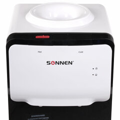 Кулер для воды SONNEN FSC-02S, напольный, НАГРЕВ/<wbr/>ОХЛАЖДЕНИЕ КОМПРЕССОРНОЕ, 2 крана, белый, 455415