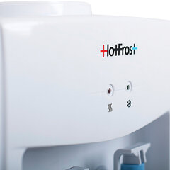 Кулер для воды HOTFROST V118E, напольный, НАГРЕВ/<wbr/>ОХЛАЖДЕНИЕ ЭЛЕКТРОННОЕ, 2 крана, белый