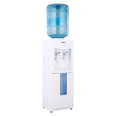 Кулер для воды HOTFROST V118E, напольный, НАГРЕВ/<wbr/>ОХЛАЖДЕНИЕ ЭЛЕКТРОННОЕ, 2 крана, белый