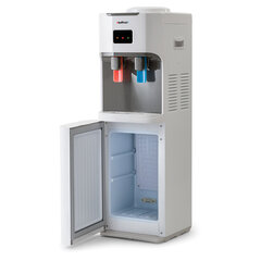 Кулер для воды HOTFROST V115B, напольный, НАГРЕВ/<wbr/>ОХЛАЖДЕНИЕ КОМПРЕССОРНОЕ, холодильник, 2 крана