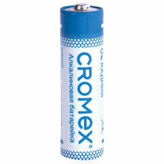 Батарейки алкалиновые &laquo;пальчиковые&raquo; КОМПЛЕКТ 20 шт., CROMEX (КРОМЕКС) Alkaline, АА (LR6, 15А), в коробке, 455593