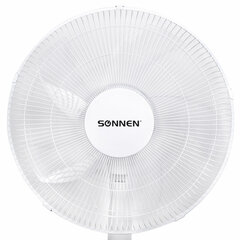 Вентилятор напольный LCD-дисплей, пульт ДУ SONNEN FS40-A999, 50 Вт, 3 режима, белый, 455735
