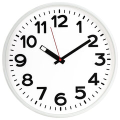 Часы настенные TROYKATIME (TROYKA) 78771783, круг, белые, белая рамка, 30,5&times;30,5&times;3,5 см