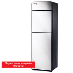 Кулер для воды SONNEN FSE-03G, напольный, нагрев/<wbr/>охлаждение электронное, НИЖНЯЯ ЗАГРУЗКА, 3 крана, зеркальный, 455753