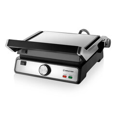 Электрогриль BRAYER BR2002, 2000 Вт, съемные панели, регулировка температуры, серебро/<wbr/>черный