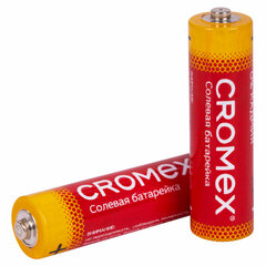 Батарейки солевые &laquo;пальчиковые&raquo; КОМПЛЕКТ 10+1 шт., CROMEX (КРОМЕКС) Super Heavy Duty, AA (R6,15A), блистер, 456256