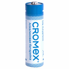 Батарейки алкалиновые &laquo;пальчиковые&raquo; КОМПЛЕКТ 12 шт., CROMEX (КРОМЕКС) Alkaline, AA (LR6,15A), спайка, 456258