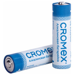 Батарейки алкалиновые &laquo;пальчиковые&raquo; КОМПЛЕКТ 12 шт., CROMEX (КРОМЕКС) Alkaline, AA (LR6,15A), спайка, 456258