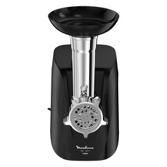 Мясорубка MOULINEX ME112832, 1600 Вт, производительность 1,9 кг/<wbr/>мин, 5 насадок, реверс, пластик, черная