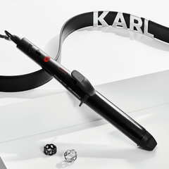 Щипцы для завивки волос ROWENTA Karl Lagerfeld CF323LF0, диаметр 32 мм, конусная форма, 120-200°C, черный