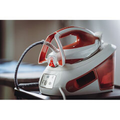 Парогенератор TEFAL SV8110E0, 2800 Вт, 6.3 Бар, постоянная подача пара 120 г/<wbr/>мин, паровой удар 420 г/<wbr/>мин, 1.8 л, белый/<wbr/>красный