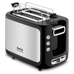 Тостер TEFAL TT365031, 850 Вт, 2 тоста, 7 режимов, механическое управление, металл/<wbr/>пластик, серебристый/<wbr/>черный