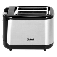 Тостер TEFAL TT365031, 850 Вт, 2 тоста, 7 режимов, механическое управление, металл/<wbr/>пластик, серебристый/<wbr/>черный