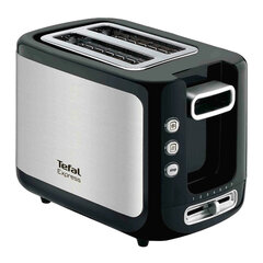 Тостер TEFAL TT365031, 850 Вт, 2 тоста, 7 режимов, механическое управление, металл/<wbr/>пластик, серебристый/<wbr/>черный