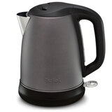 Чайник TEFAL KI270930, 1,7 л, 2400 Вт, закрытый нагревательный элемент, сталь, графитовый