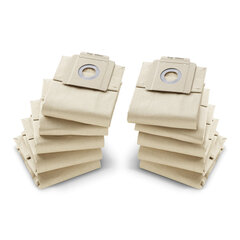Мешки для сбора пыли KARCHER, КОМПЛЕКТ 10 шт., бумажные, пылесосы T 7/<wbr/>1, T 9/<wbr/>1, T 10/<wbr/>1, 6.904-333.0