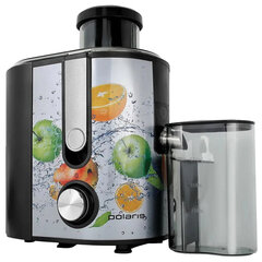 Соковыжималка POLARIS PEA 0829 Fruit Fusion, 800 Вт, стакан 0,35 л, емкость жмыха 1 л, пластик, сталь/<wbr/>черный, 15935