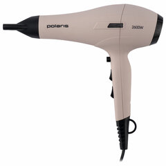 Фен POLARIS PHD 2600AСi Salon Hair, 2600 Вт, 2 скорости, 3 температурных режима, ионизация, розовый пепел, 64278