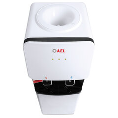 Кулер для воды AEL LD-AEL-85C, напольный, НАГРЕВ/<wbr/>ОХЛАЖДЕНИЕ ЭЛЕКТРОННОЕ, шкаф, 2 крана, белый, 00395