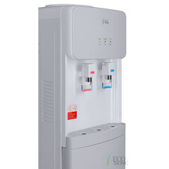 Кулер для воды ECOTRONIC J21-LCE напольный, НАГРЕВ/<wbr/>ОХЛАЖДЕНИЕ ЭЛЕКТРОННОЕ, шкаф, 2 крана белый 12562