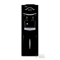 Кулер для воды ECOTRONIC K21-LF, напольный, НАГРЕВ/<wbr/>ОХЛАЖДЕНИЕ КОМПРЕССОРНОЕ, холодильник, 2 крана, черный, 11557