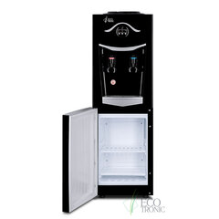 Кулер для воды ECOTRONIC K21-LF, напольный, НАГРЕВ/<wbr/>ОХЛАЖДЕНИЕ КОМПРЕССОРНОЕ, холодильник, 2 крана, черный, 11557