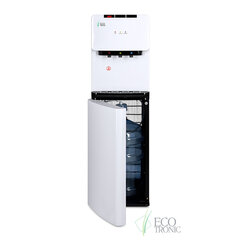 Кулер для воды ECOTRONIC K41-LX, напольный, НИЖНЯЯ ЗАГРУЗКА, нагрев/<wbr/>охлаждение, 3 крана, белый 11744