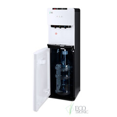 Кулер для воды ECOTRONIC K41-LXE напольный, НИЖНЯЯ ЗАГРУЗКА, нагрев/<wbr/>охлаждение, 3 крана, белый 11745.