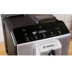 Кофемашина BOSCH TIE20301, 1300 Вт, объем 1,4 л, автокапучинатор, серебристая/<wbr/>черная
