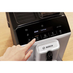 Кофемашина BOSCH TIE20301, 1300 Вт, объем 1,4 л, автокапучинатор, серебристая/<wbr/>черная