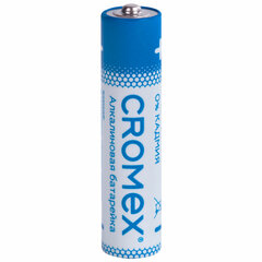 Батарейки алкалиновые &laquo;мизинчиковые&raquo; КОМПЛЕКТ 4 шт., CROMEX (КРОМЕКС) Alkaline, AAA (LR03, 24А), блистер, 457131
