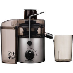 Соковыжималка SCARLETT SC-JE50S18, 800 Вт, стакан 0,6 л, емкость для жмыха 1 л, пластик, сталь/<wbr/>черный