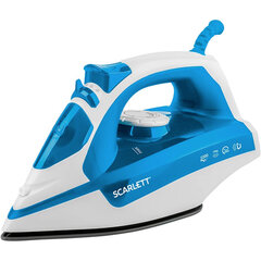 Утюг SCARLETT SC-SI30P17, 2200 Вт, антипригарное покрытие, антинакипь, самоочистка, белый/<wbr/>синий