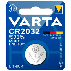 Батарейка литиевая VARTA ELECTRONICS CR2032 &laquo;таблетка, дисковая, кнопочная&raquo; 1 шт., блистер