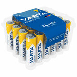 Батарейки алкалиновые "пальчиковые" КОМПЛЕКТ 24 шт., VARTA ENERGY, АА (LR6, 24А), пластиковый бокс