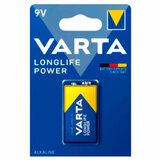 Батарейка алкалиновая 1 шт., VARTA LONGLIFE POWER, Крона 9V (6LR61, 6LF22, 1604A)
