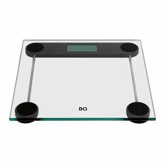Весы напольные BQ (БИ-КЬЮ) BS1012, электронные, вес до 180 кг, квадрат, стекло