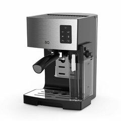 Кофеварка рожковая BQ (БИ-КЬЮ) CM9002, 1450 Вт, объем 1,4 л, 19 бар, автоматический капучинатор, стальная