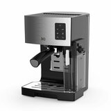 Кофеварка рожковая BQ (БИ-КЬЮ) CM9002, 1450 Вт, объем 1,4 л, 19 бар, автоматический капучинатор, стальная